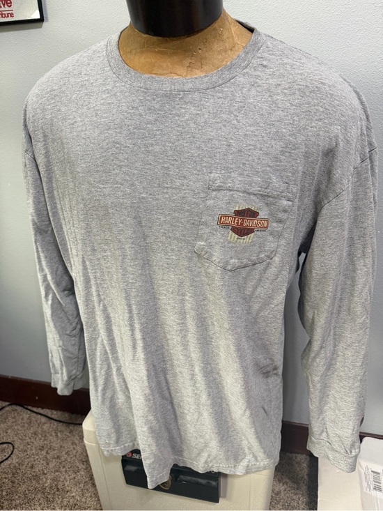 Harley-Davidson Other - Harley-Davidson Beaumont, TX Men's Long Sleeve Pocket T-Shirt - Gray